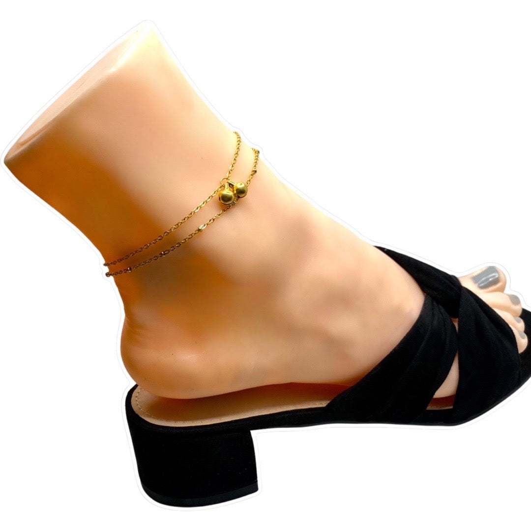 "Energy" Double Stranded Bell Anklet