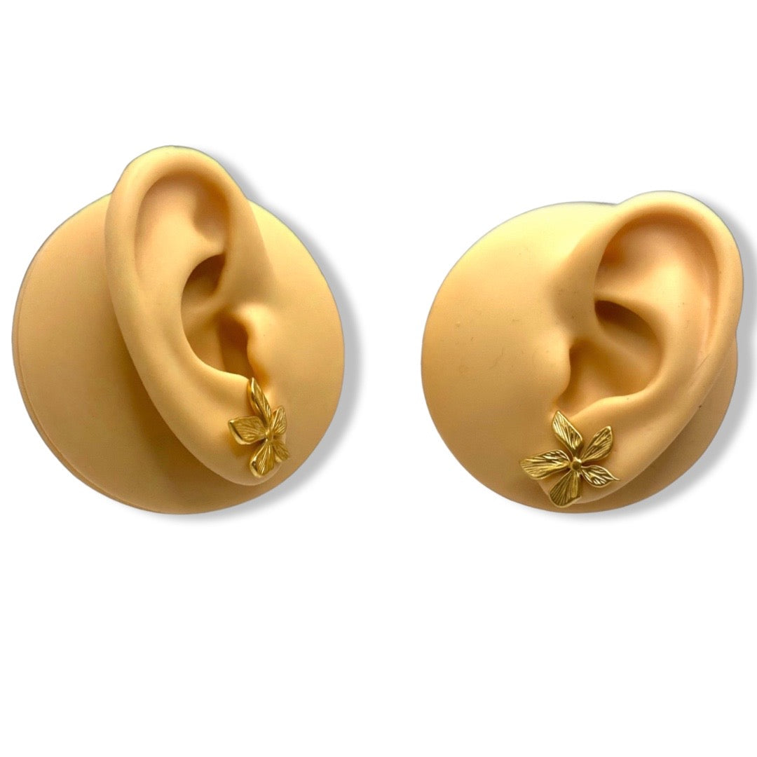 "Nocturnal Rainbows" Flower Stud Earrings