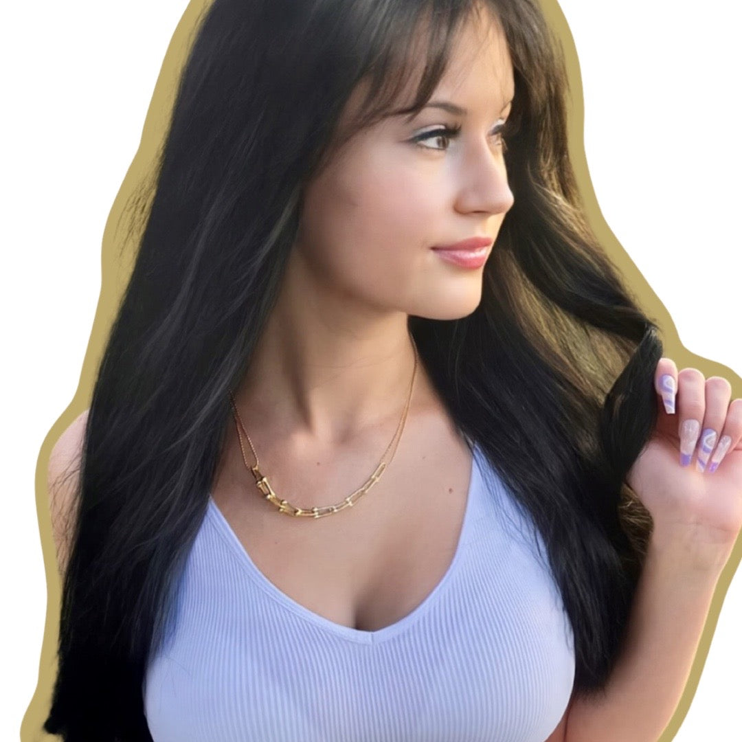 "Moonlight Sonata" Horseshoe Link Necklace