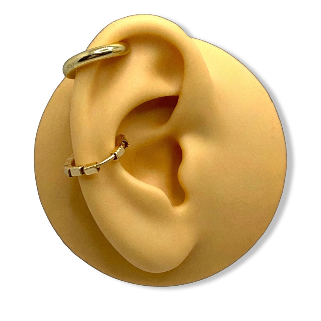 "Blue Laces" Ear Cuff