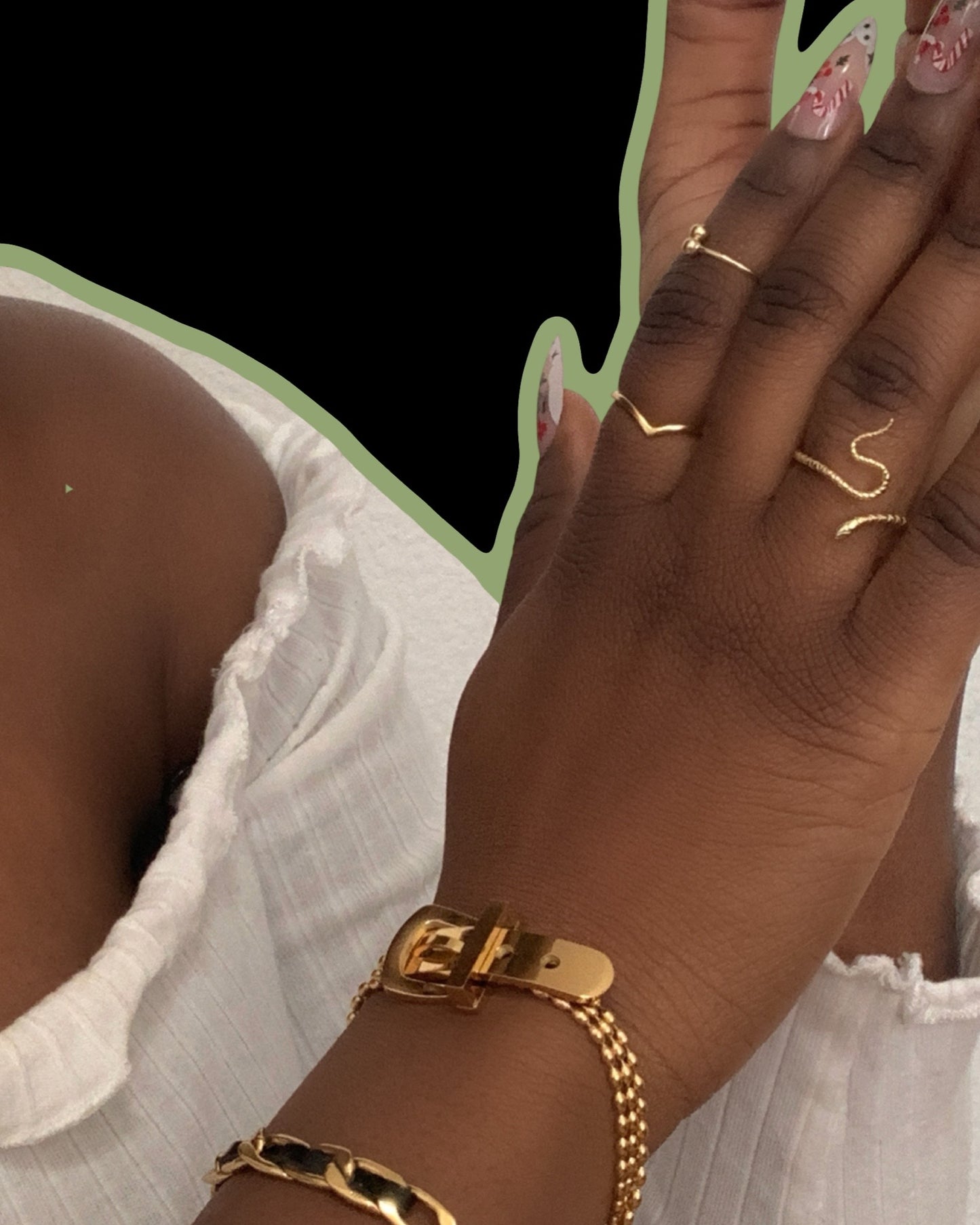 "Shambala" Belt Buckle Bracelet