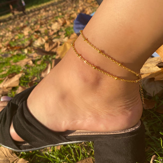 “After Hours” Double Stranded Anklet