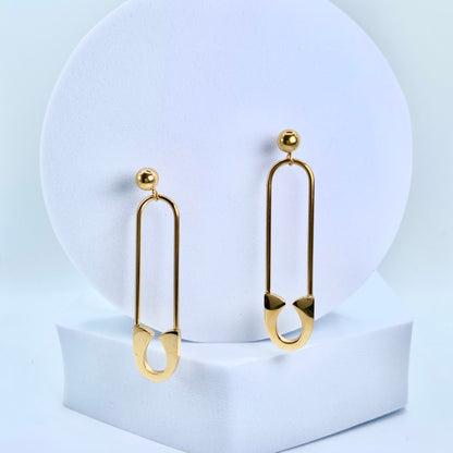 "Arabella" Safety Pin Earrings