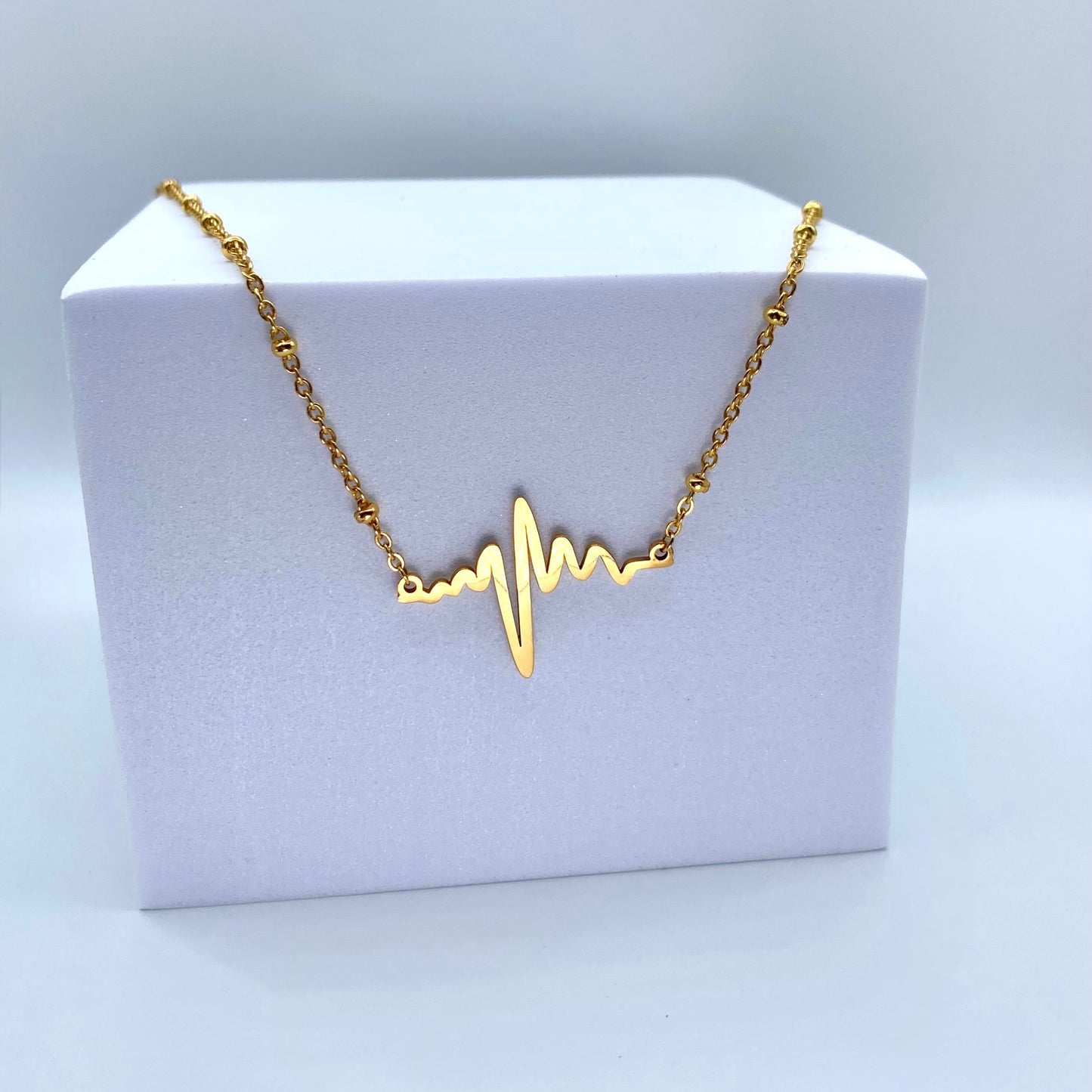 "Cupid’s Chokehold" Heartbeat Necklace