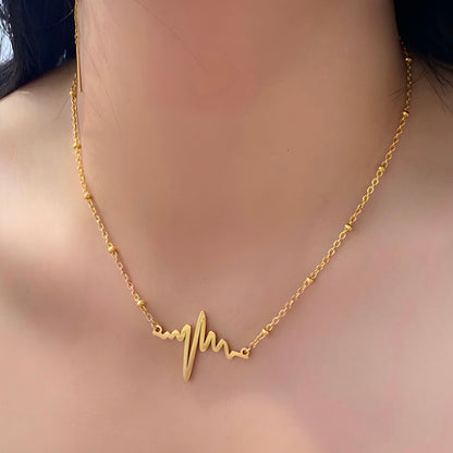 "Cupid’s Chokehold" Heartbeat Necklace