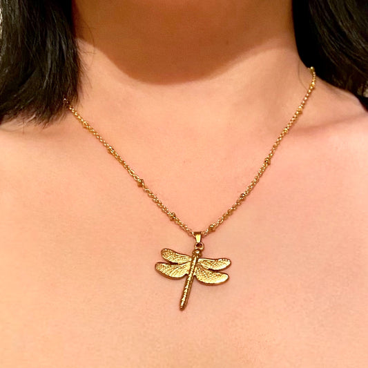 "Lady Marmalade" Dragonfly Necklace