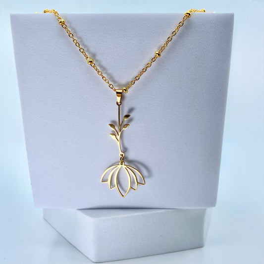 “Do I Wanna Know” Lotus Flower Necklace