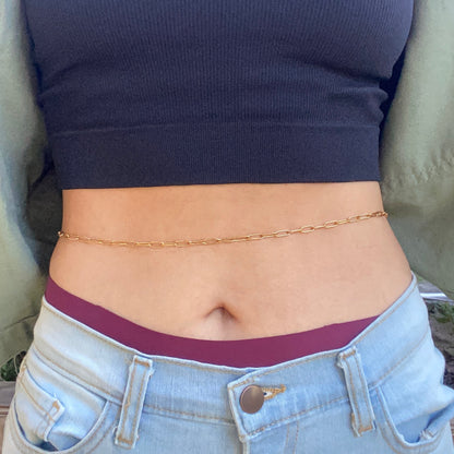 “Snap Out Of It” Paperclip Belly Chain